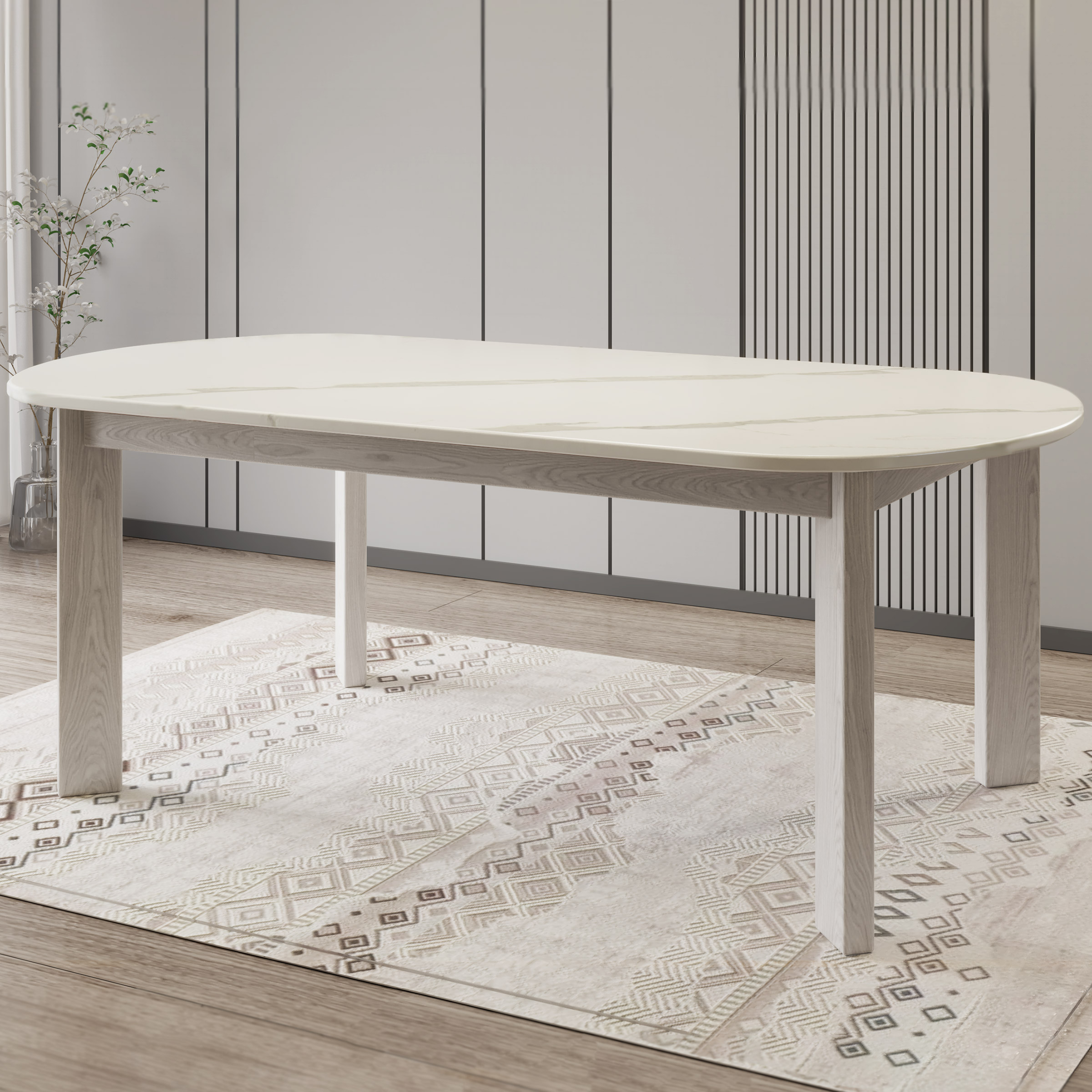 Winston Solid Quartz Dining Table, 183 cm (72 in.)