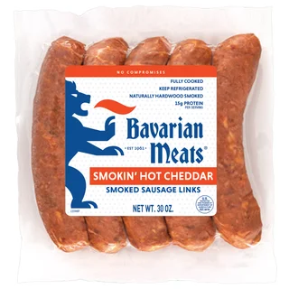 BAVARIAN MEATS SMOKIN HOT CHEDDAR SSG 30 OZ