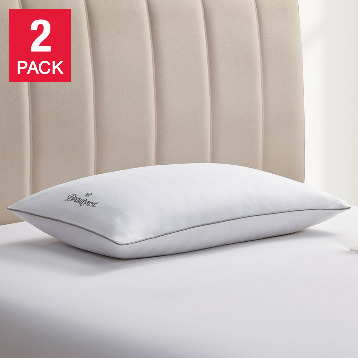 Beautyrest Platinum Feather and Down Pillow, 2-pack