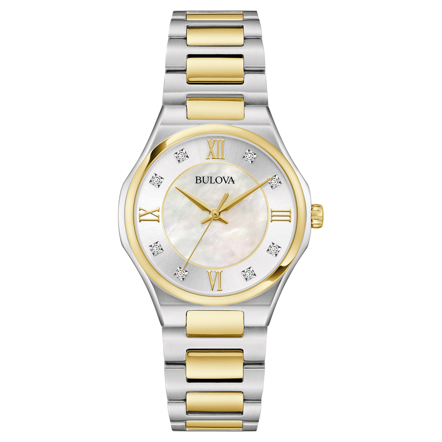 Maurice Lacroix Aikon Diamonds Mother of Pearl Dial Two Tone Steel Strap Watch for Women - A11006-DY503-171-1