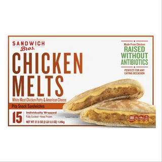 Sandwich Bros Chicken Melts Pita Snack Sandwiches, 2.5 oz, 15-count