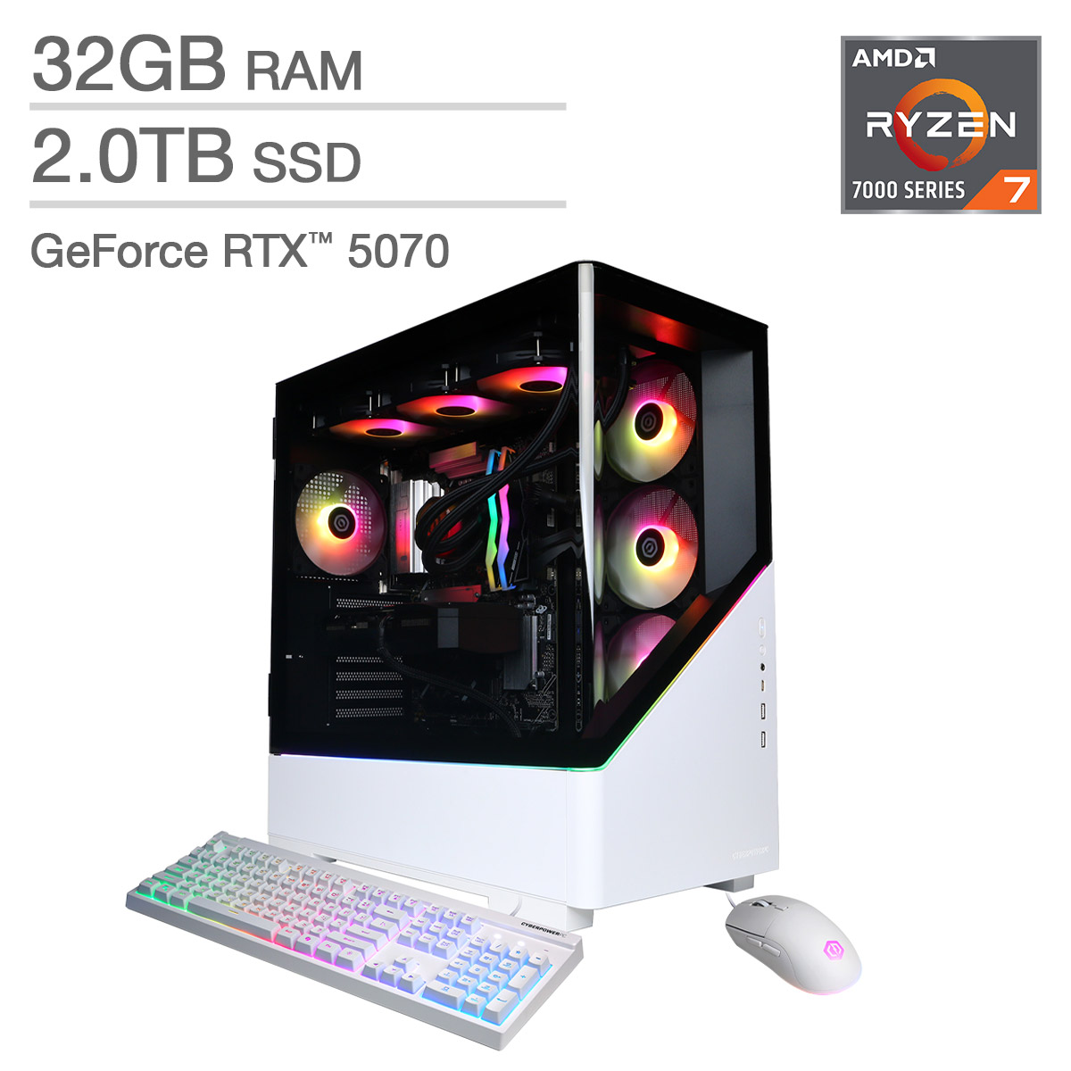 CyberpowerPC Gamer Supreme Gaming Desktop - AMD Ryzen 7 7800X3D