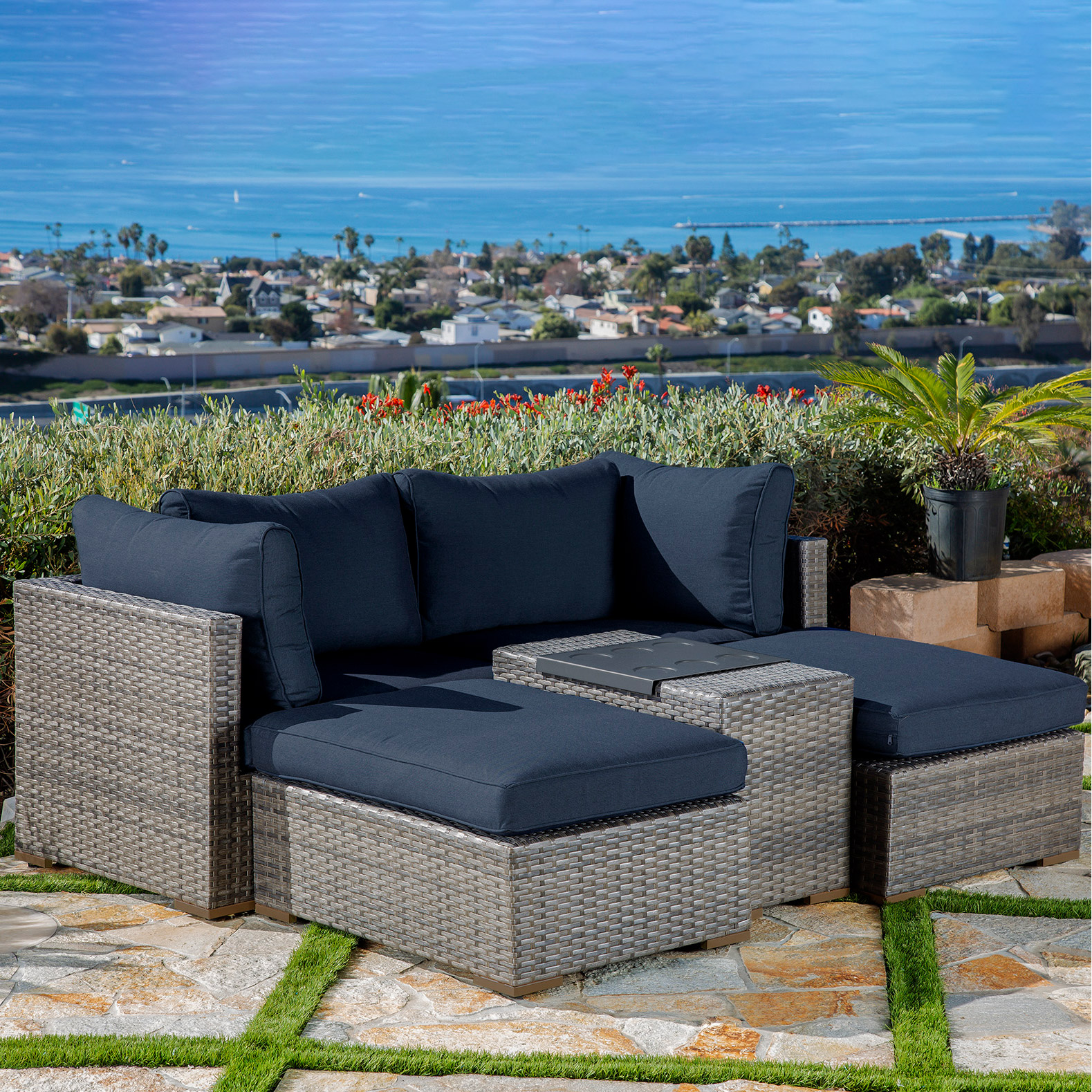 Allspace 5-piece Modular Outdoor Patio Set