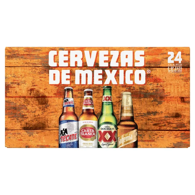 CERVEZAS DE MEXICO VARIETY PACK 24/12 OZ BOTTLES