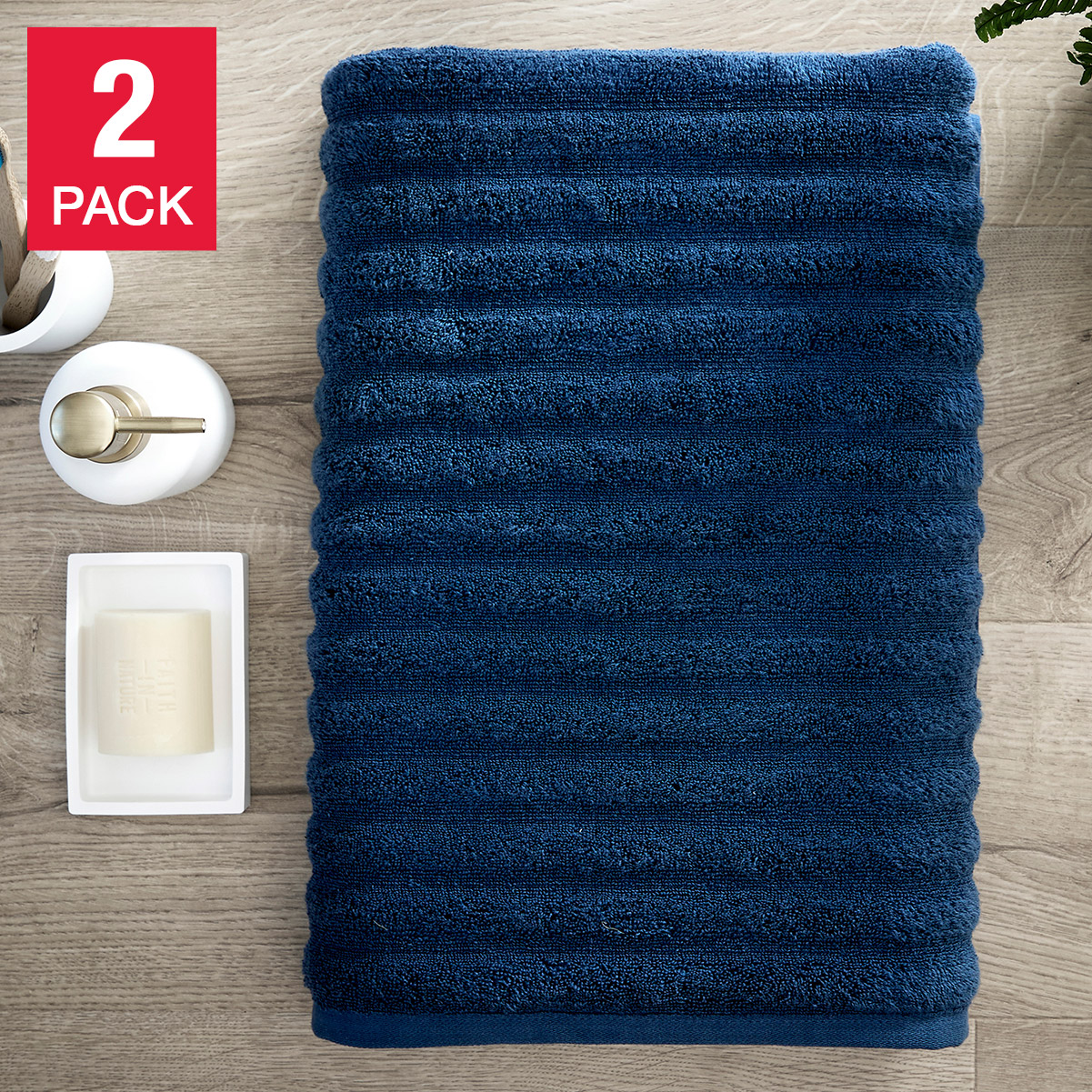 Living by Christy Kensington Bath Sheet, 2-pack