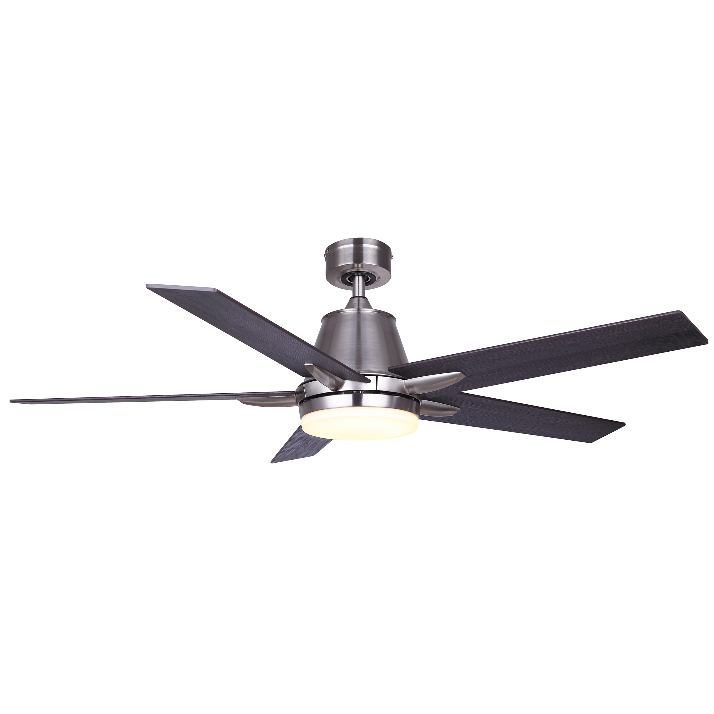 DAVIS 52 in. LED brushed nickel ceiling fan