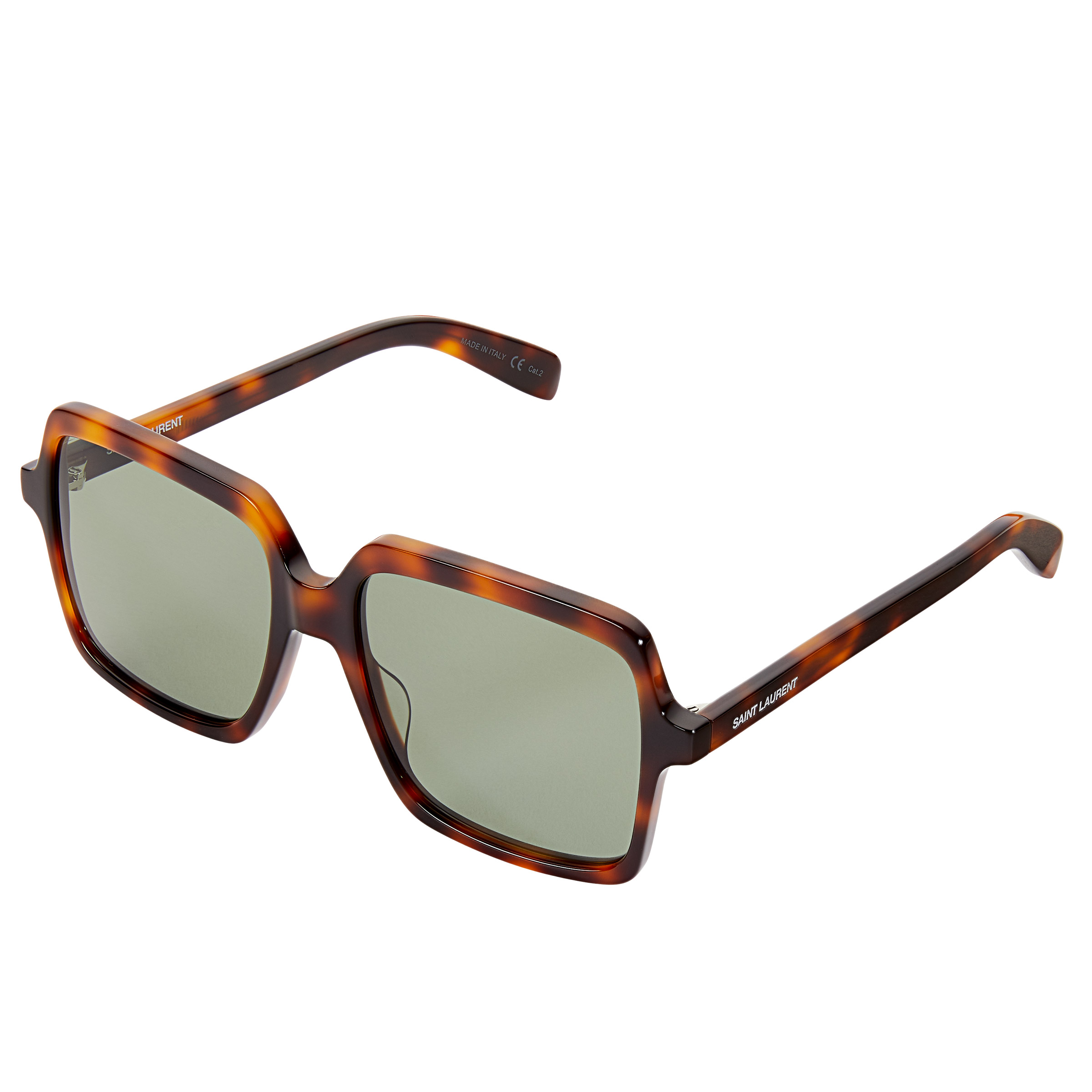 Saint Laurent SL174 Havana Green Sunglasses Costco