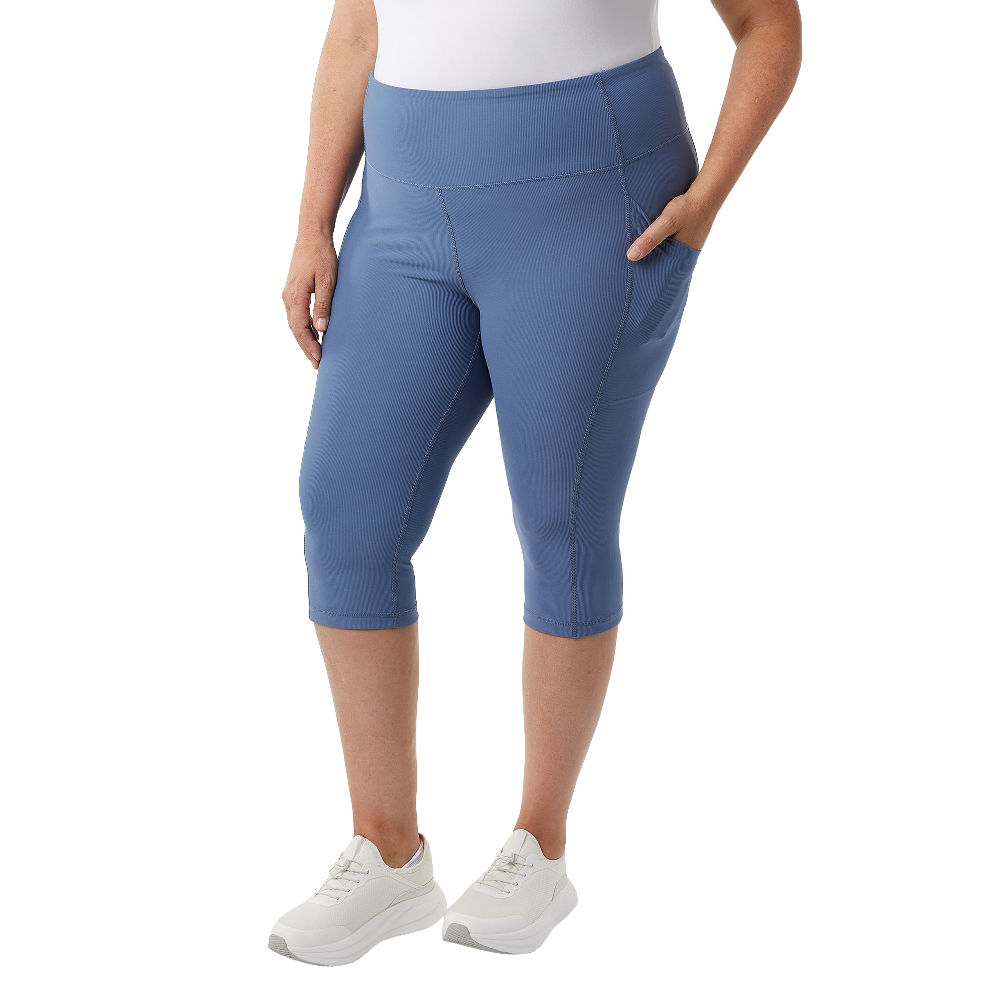 32 Degrees Women's Ribbed Crop Legging | Costco