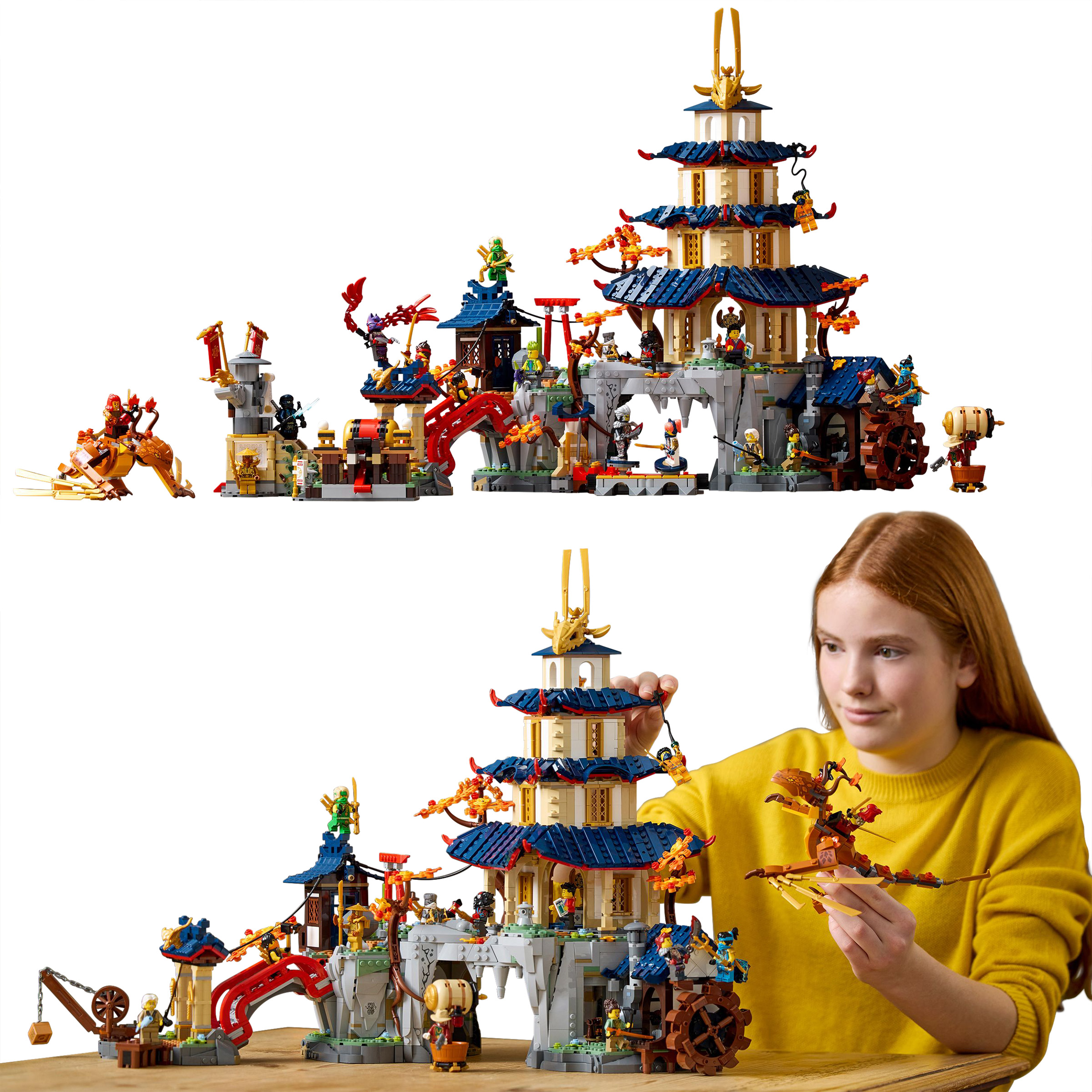 LEGO NINJAGO Tournament Temple City 71814 with Bonus LEGO Creator