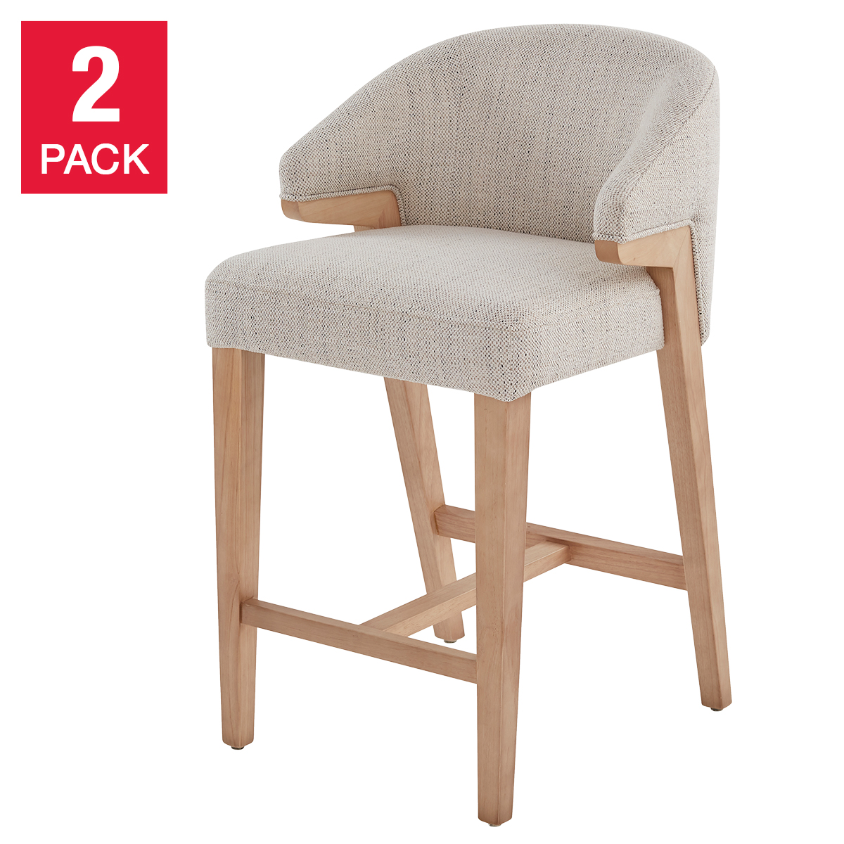 Aiden & Ivy Fabric Counter Stools, 2-pack
