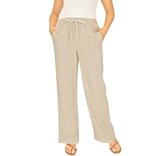 BRIGGS LADIES' LINEN BLEND PANT