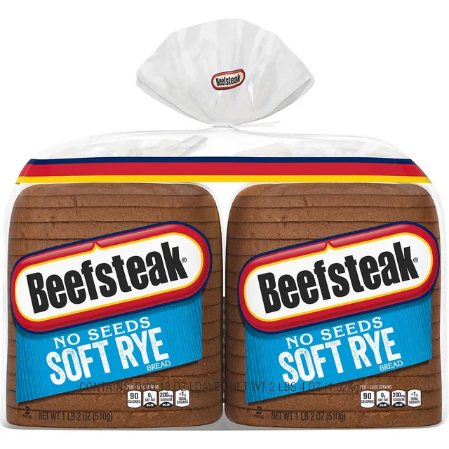 Beefsteak No Seeds Soft Rye Bread, 18 oz, 2-count