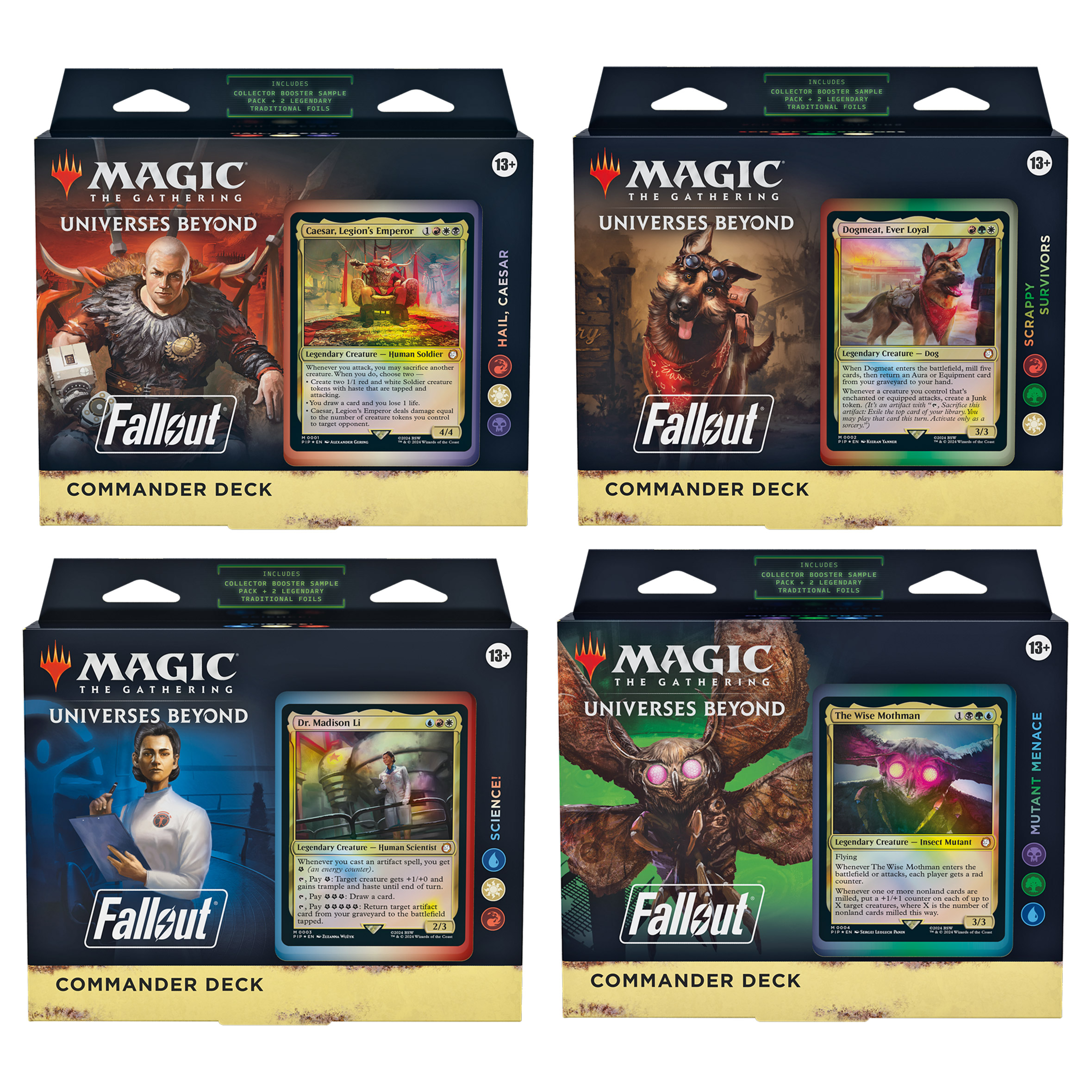 Magic: The Gathering Fallout Commander Deck Collection Bundle