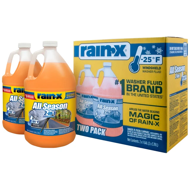 Rain X Windshield Washer Fluid, 1 gal, 2-count