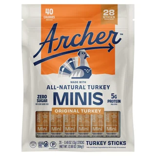 Country Archer Mini Turkey Sticks, 0.46 oz, 28-count