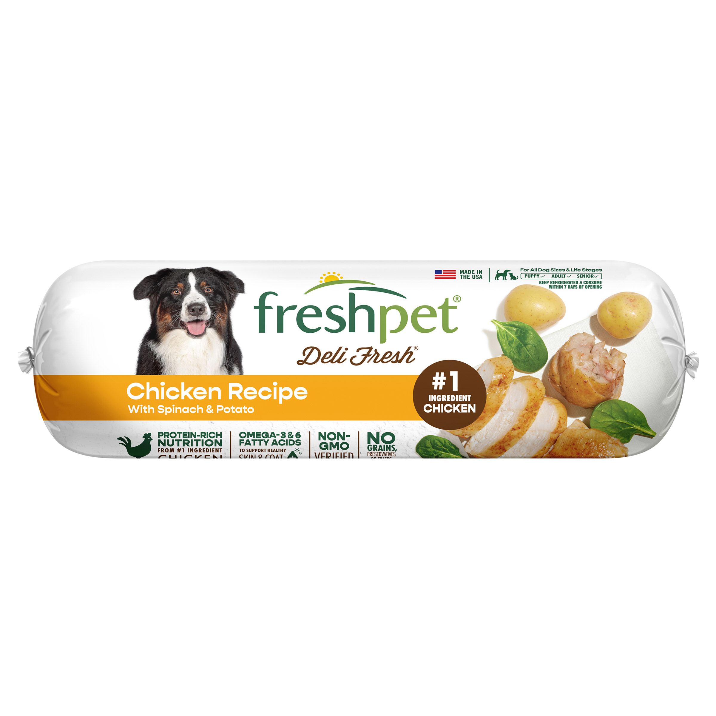 Freshpet Deli Fresh Dog Food, Chicken Recipe, 1.5 lbs, 6-rolls | Costco