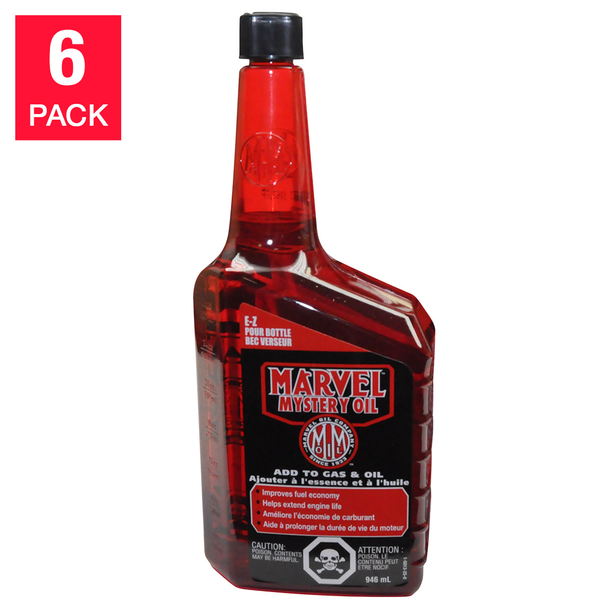 Marvel Mystery Oil Fuel and Oil Additive 6 x 946 ml