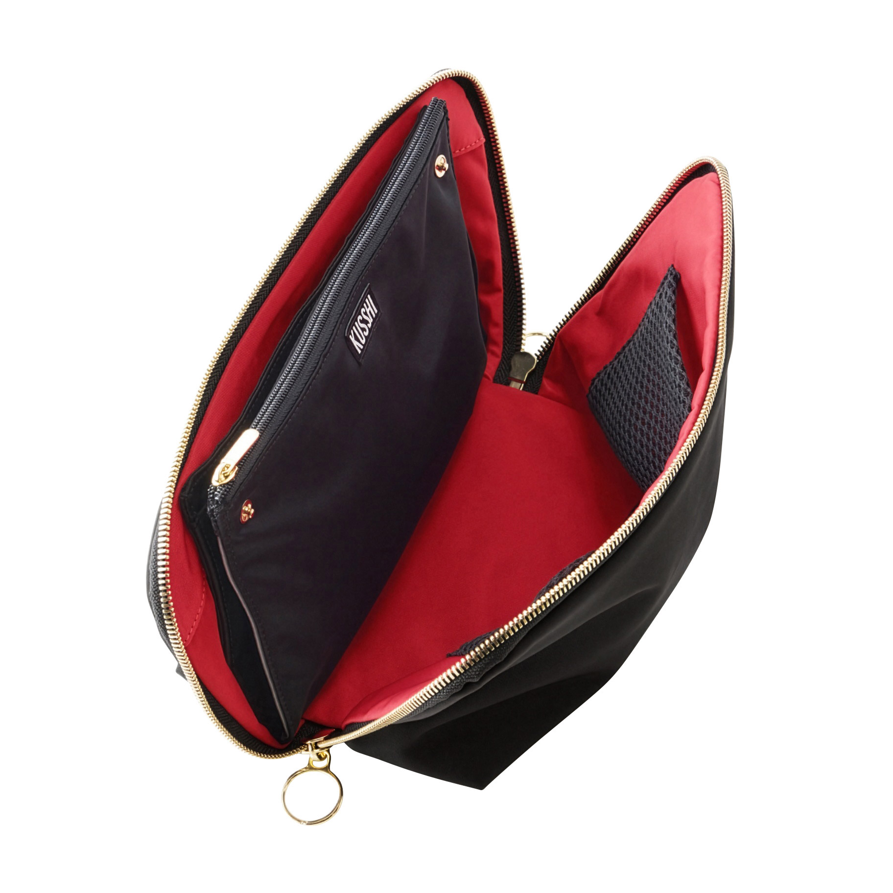 KUSSHI Signature Makeup Bag with Snap-in Brush Organizer | Costco
