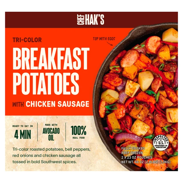 CHEF HAK'S BREAKFAST POTATOES W/ CHICKEN SAUSAGE 46 OZ
