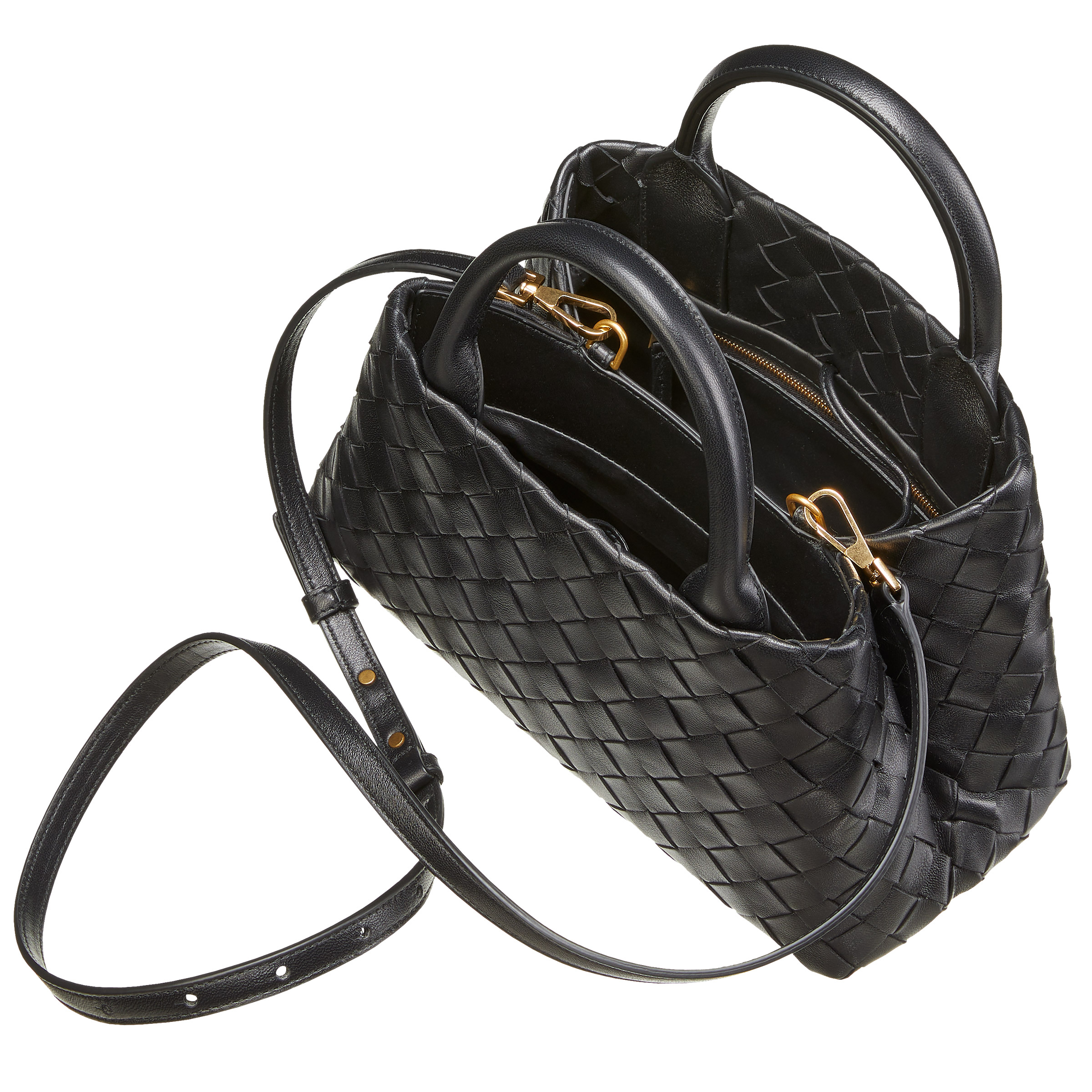 Bottega Veneta Sm Weave Tote, Black | Costco