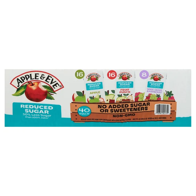 APPLE & EVE JUICE VARIETY PACK 40/6.75 OUNCE BOXES