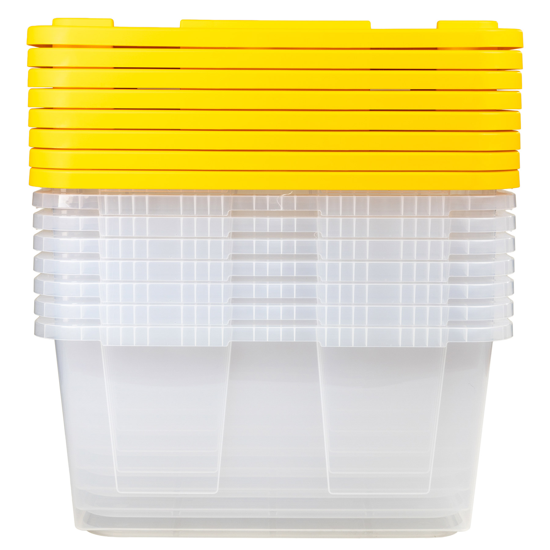 バートン　Bodeleager クリアイエロー Greenmade 27 Gallon Clear Storage Bin, 8‑pack | Costco
