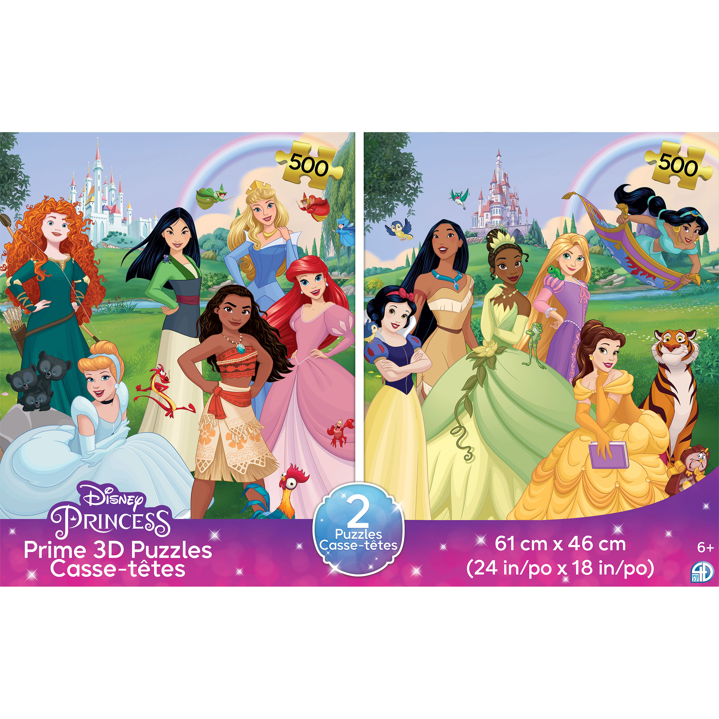 Disney Princess Lenticular Puzzles – Dual Pack