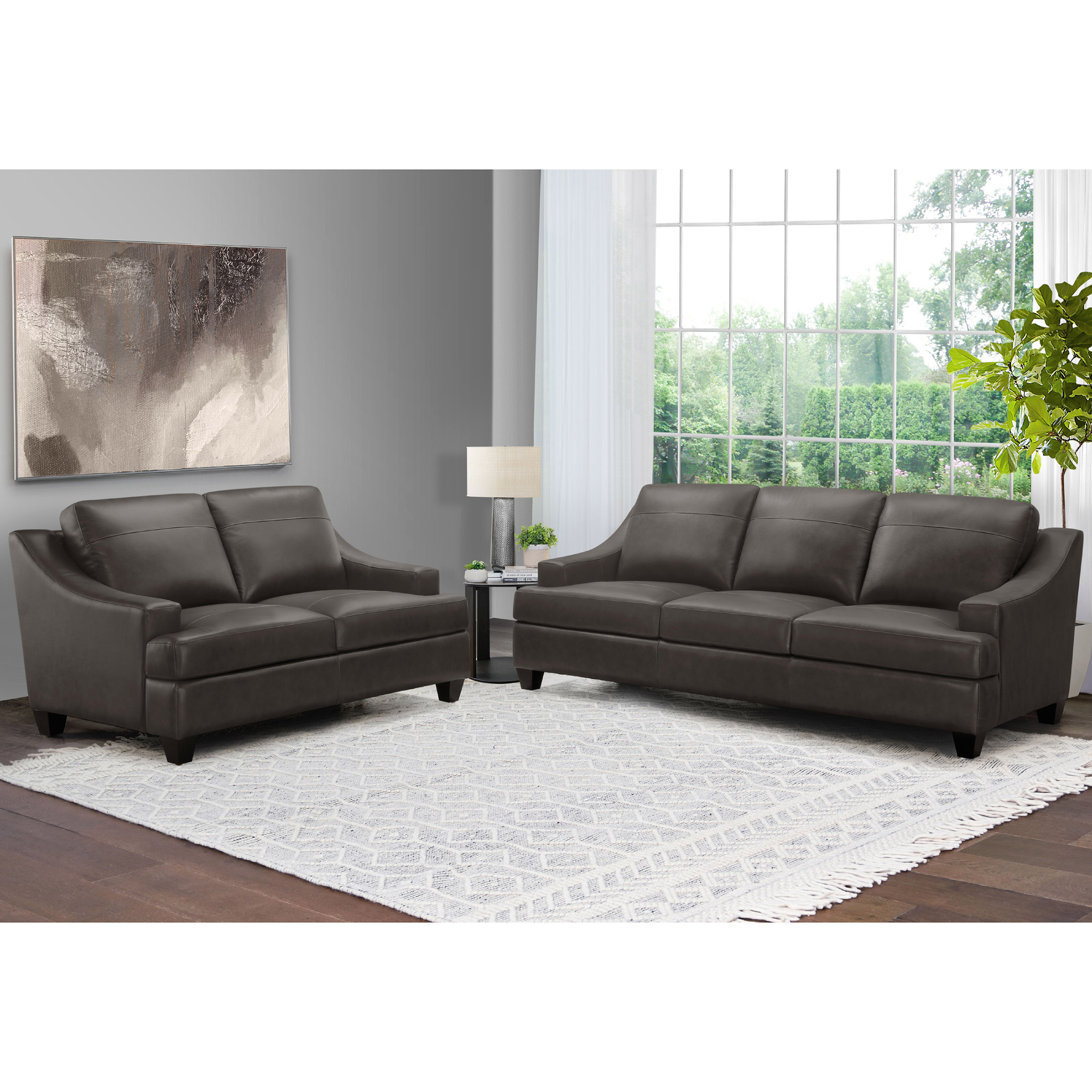 happydeadmen 7インチ 2枚セット　ネオアコ Merona 2-piece Leather Sofa and Loveseat Set | Costco