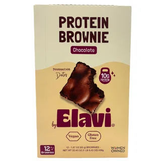 ELAVI HIGH PROTEIN BROWNIE CHOCOLATE FUDGE 12PK