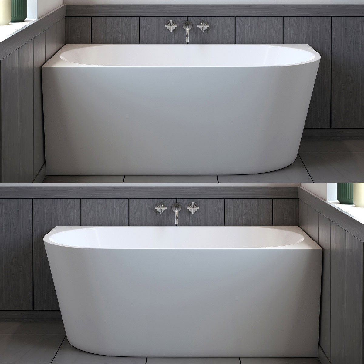 Appollo Andrew 59 in. Cornered Freestanding Tub