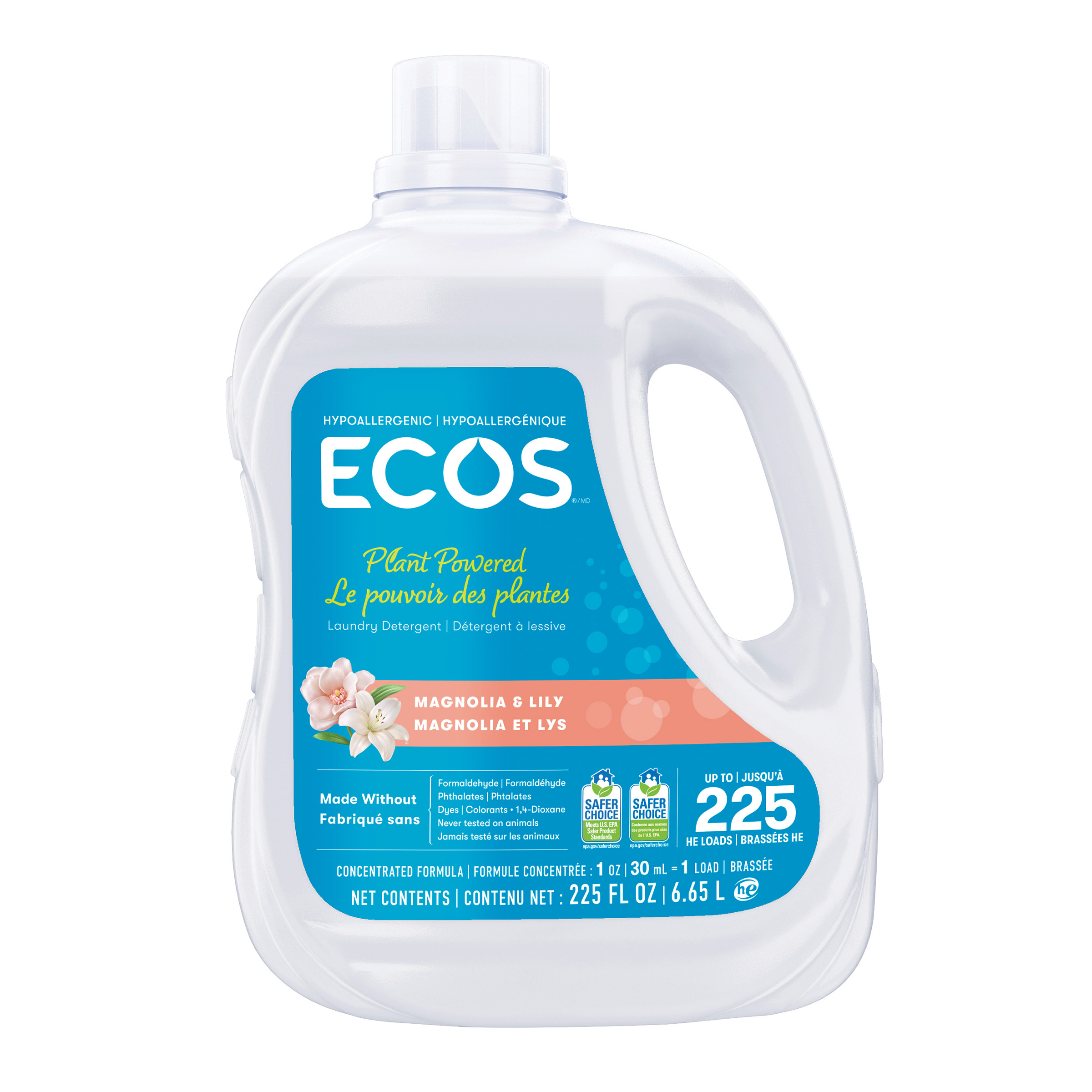 ECOS Magnolia & Lily Laundry Detergent, 225 Wash Loads