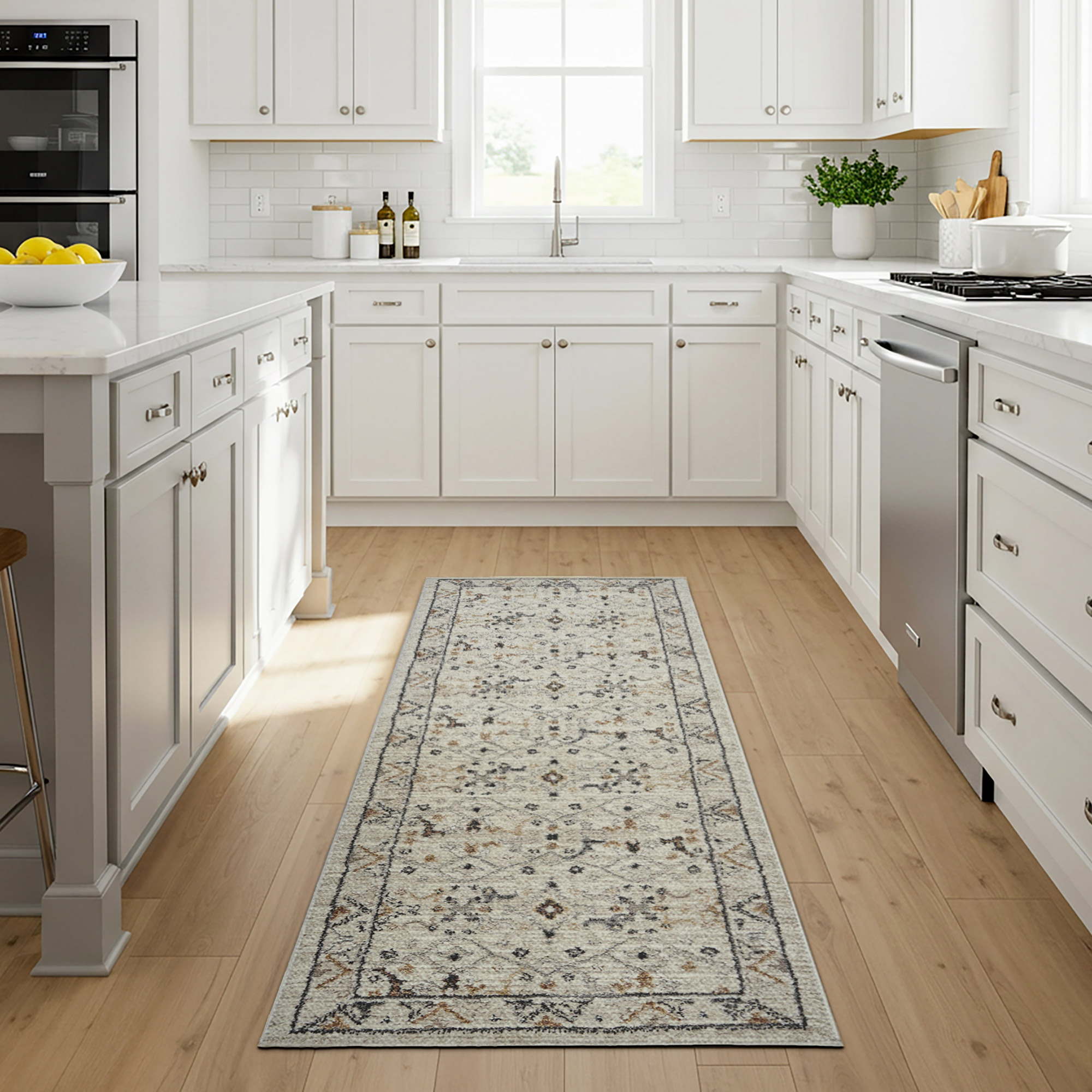 Solaris Runner Rug  Ayana Ivory  2’2” x 6’