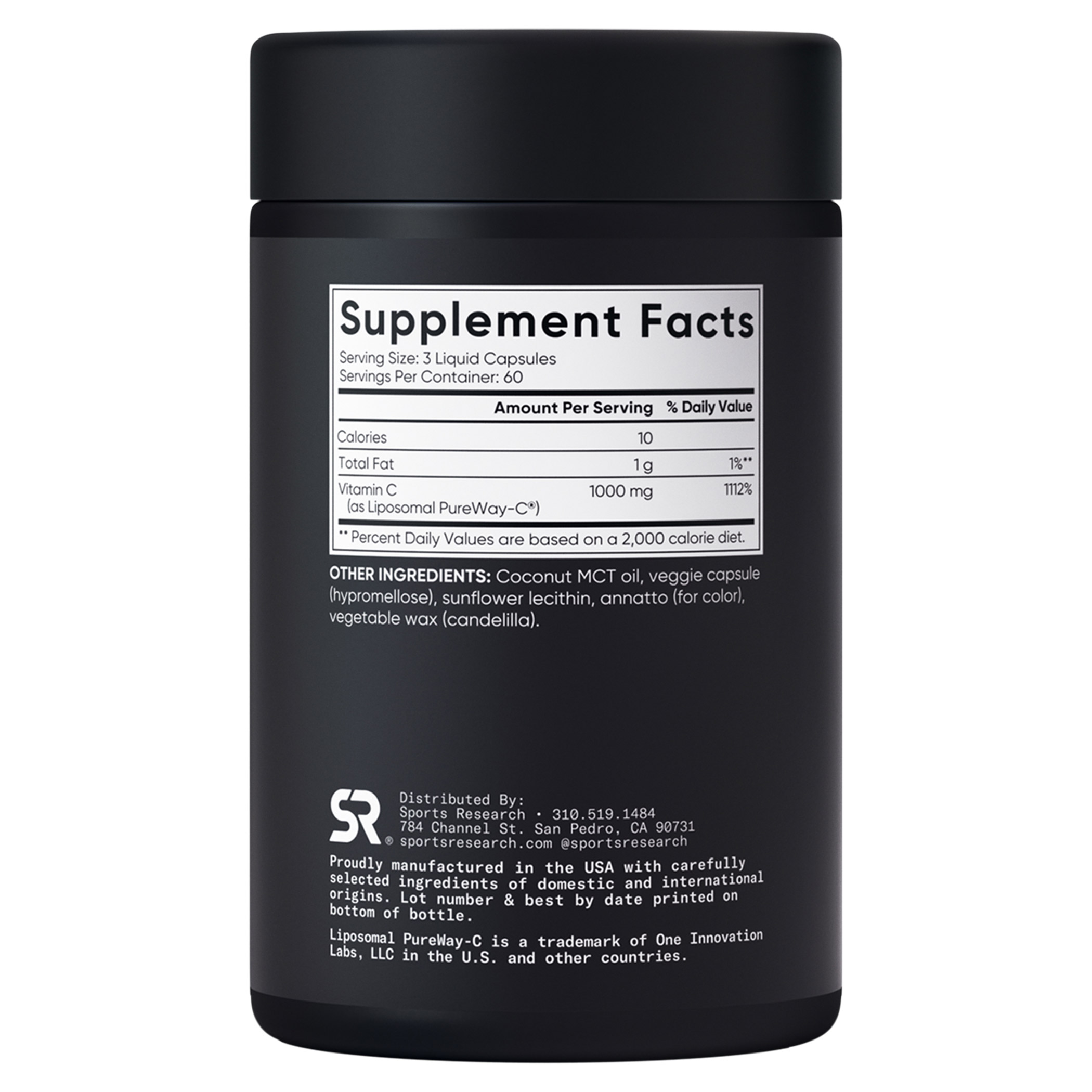 liposomal glutathione costco Sports Research Vitamin C Liposomal, 1000 mg, 180 Veggie Capsules