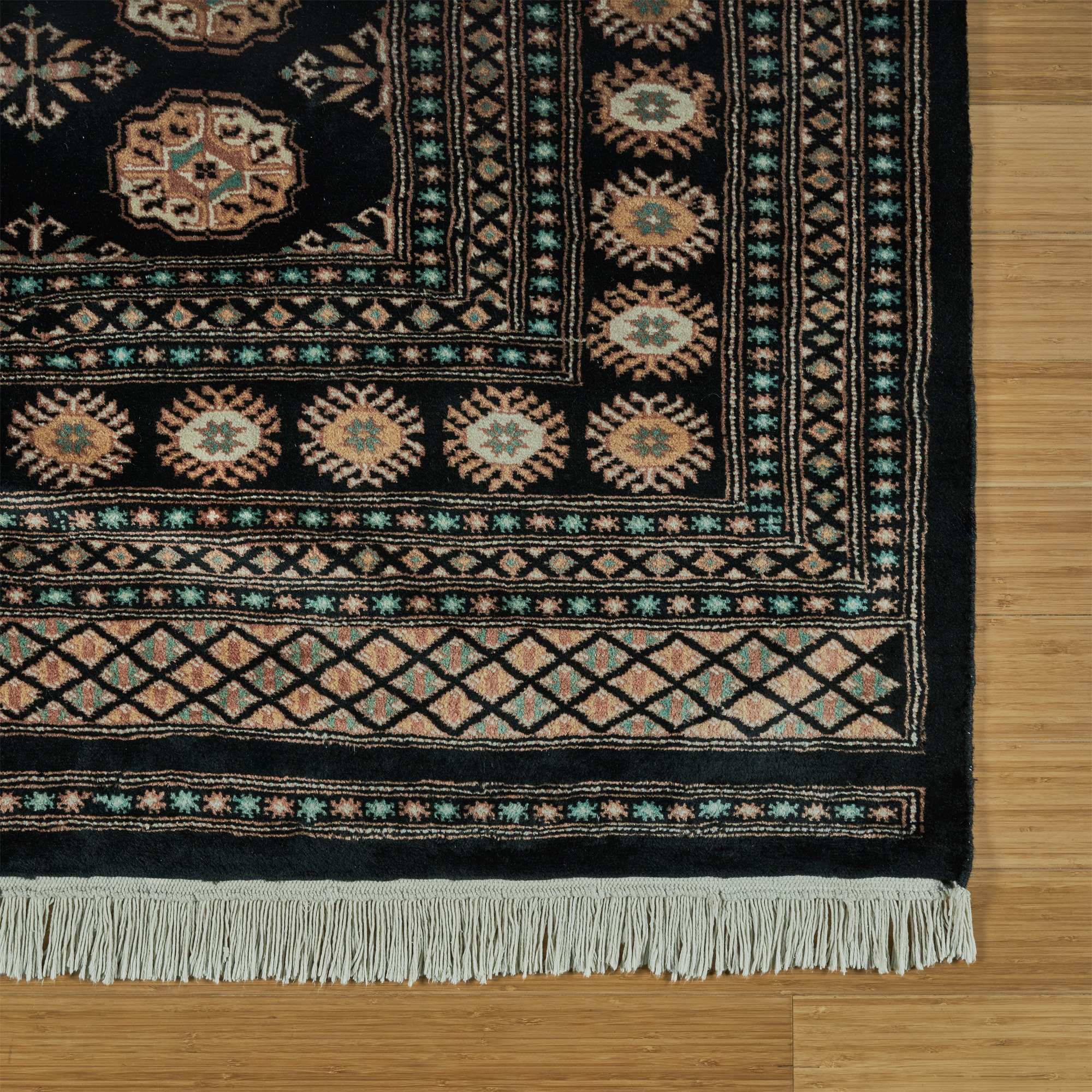 Pakistani Hand Knotted Rug Collection, Classic Bukhara Alcaraz