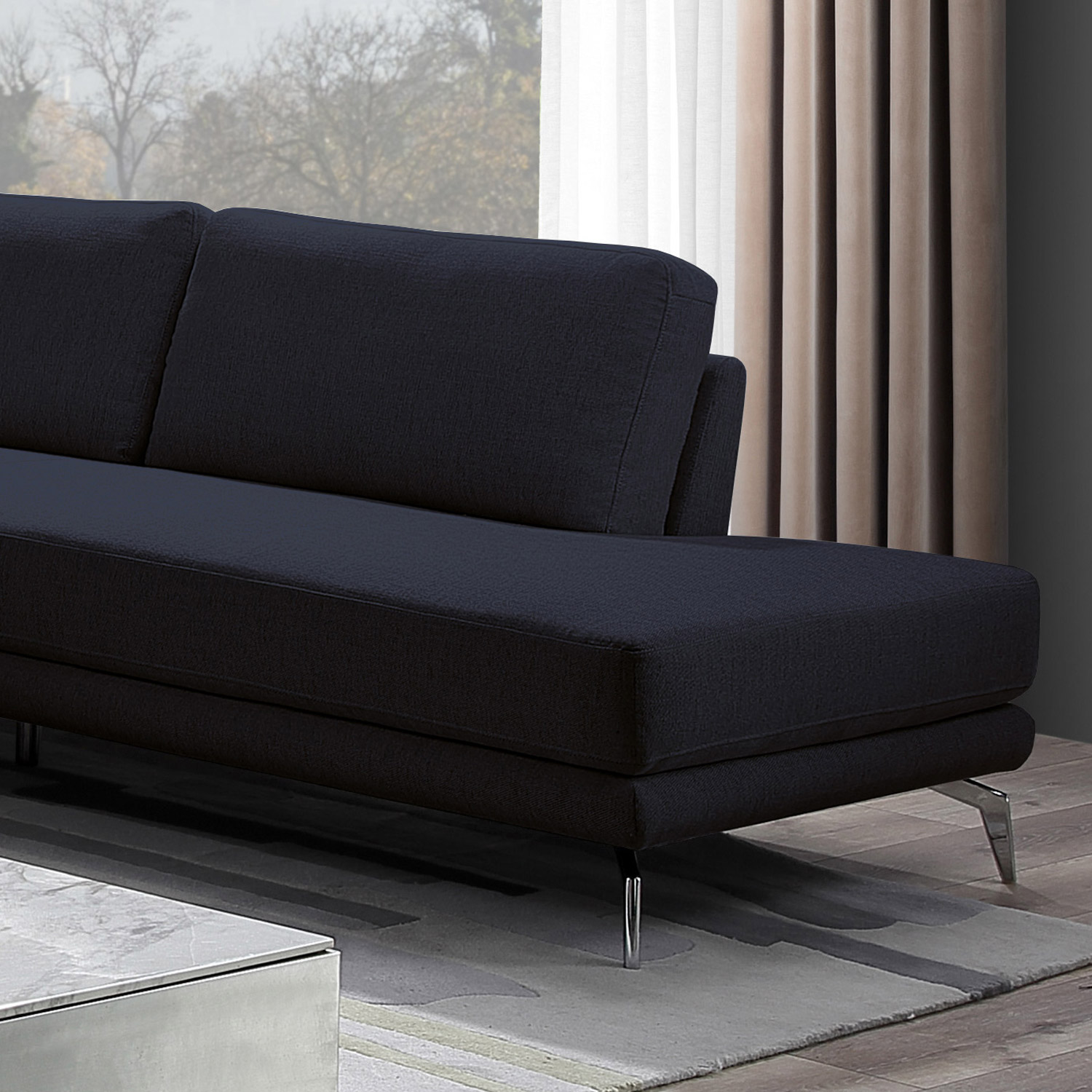 Kyler Fabric Chaise Sectional | Costco