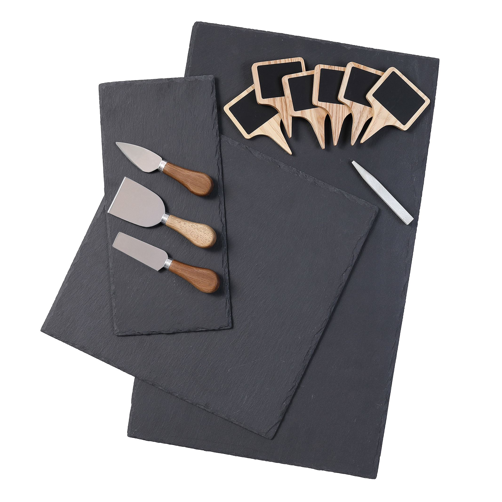 BirdRock Home Slate Charcuterie Serving Set, 13-pieces