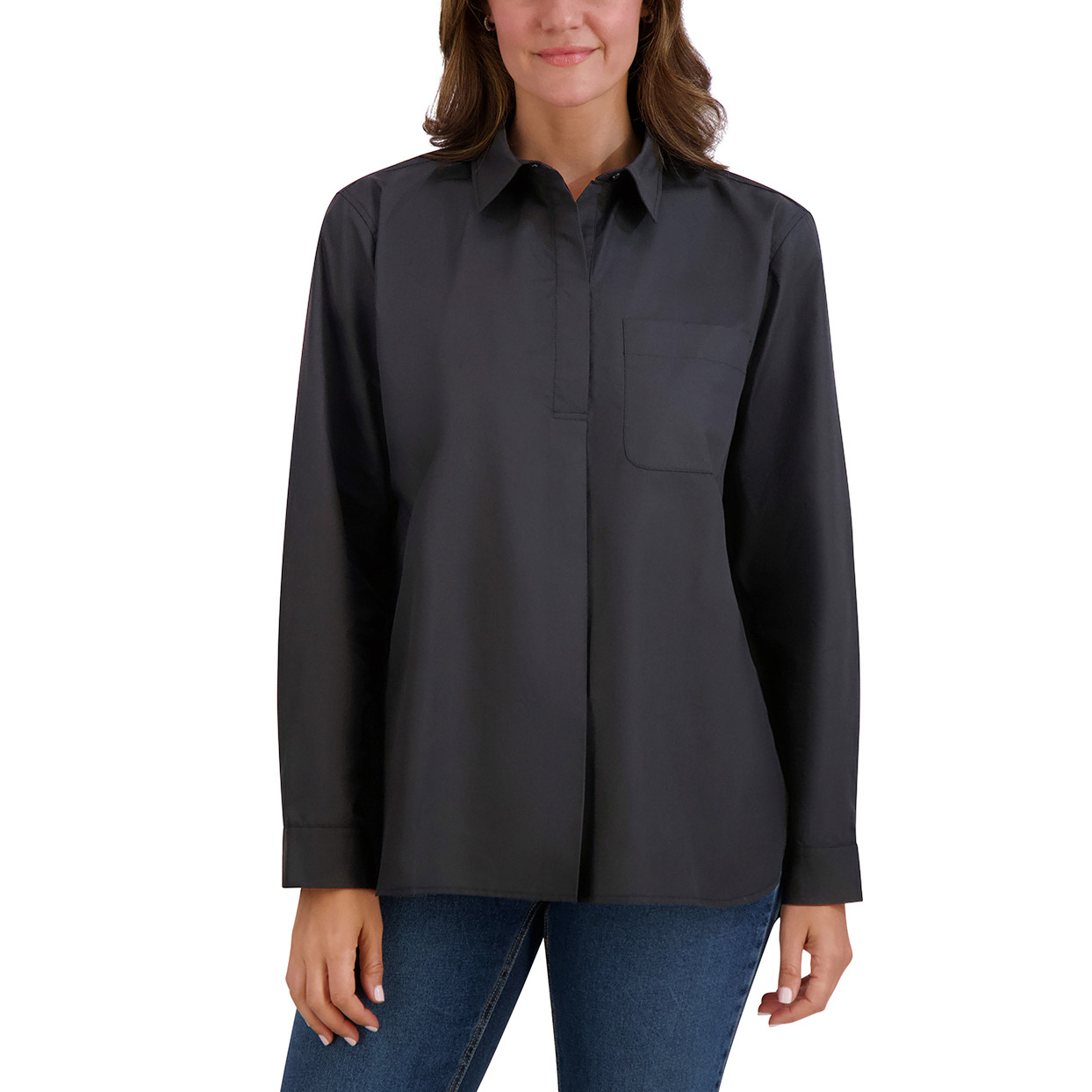 French Connection Women's Henley Blouse