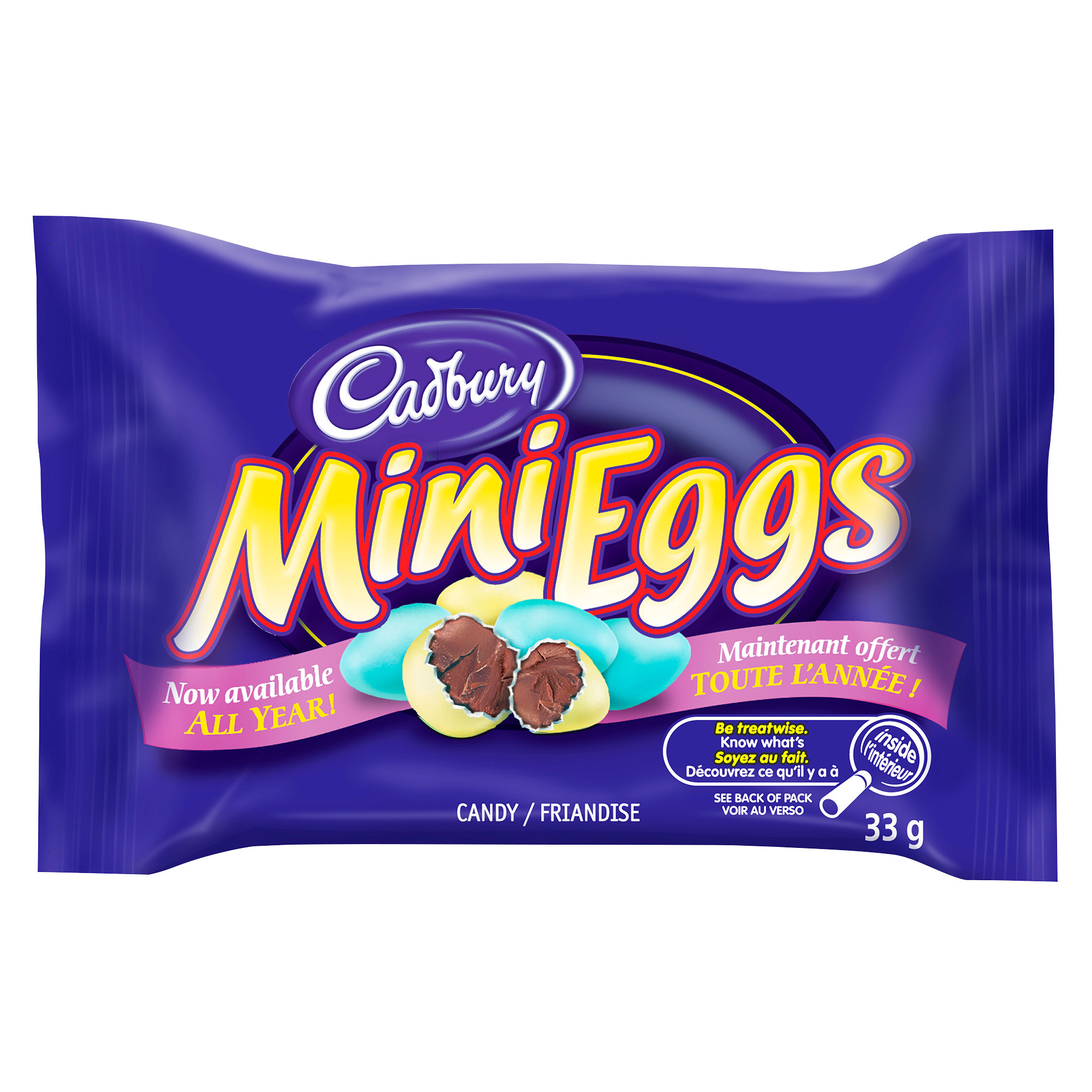 Cadbury Mini Eggs Candies, 24 × 33 g