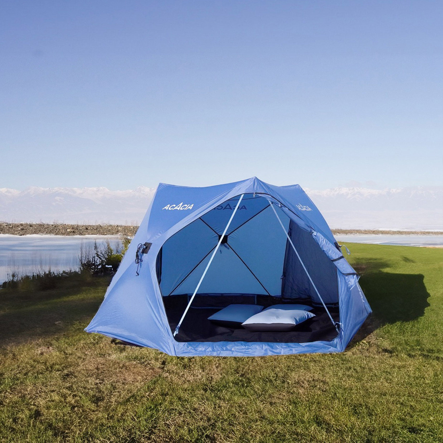 Space Acacia 9' x 9' Instant Beach Tent Sun Shelter | Costco