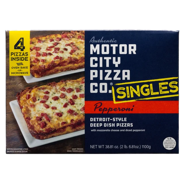 MOTOR CITY PIZZA CO SINGLE SERVE PEPPERONI 4 COUNT BOX