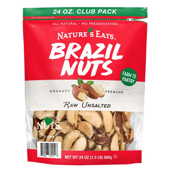 NATURE'S EATS BRAZIL NUTS 24 OZ