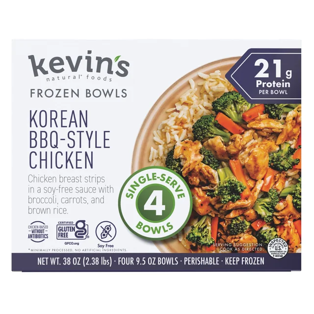 KEVIN'S KOREAN BBQ STYLE CHICKEN BOWL 4/9.5 OZ