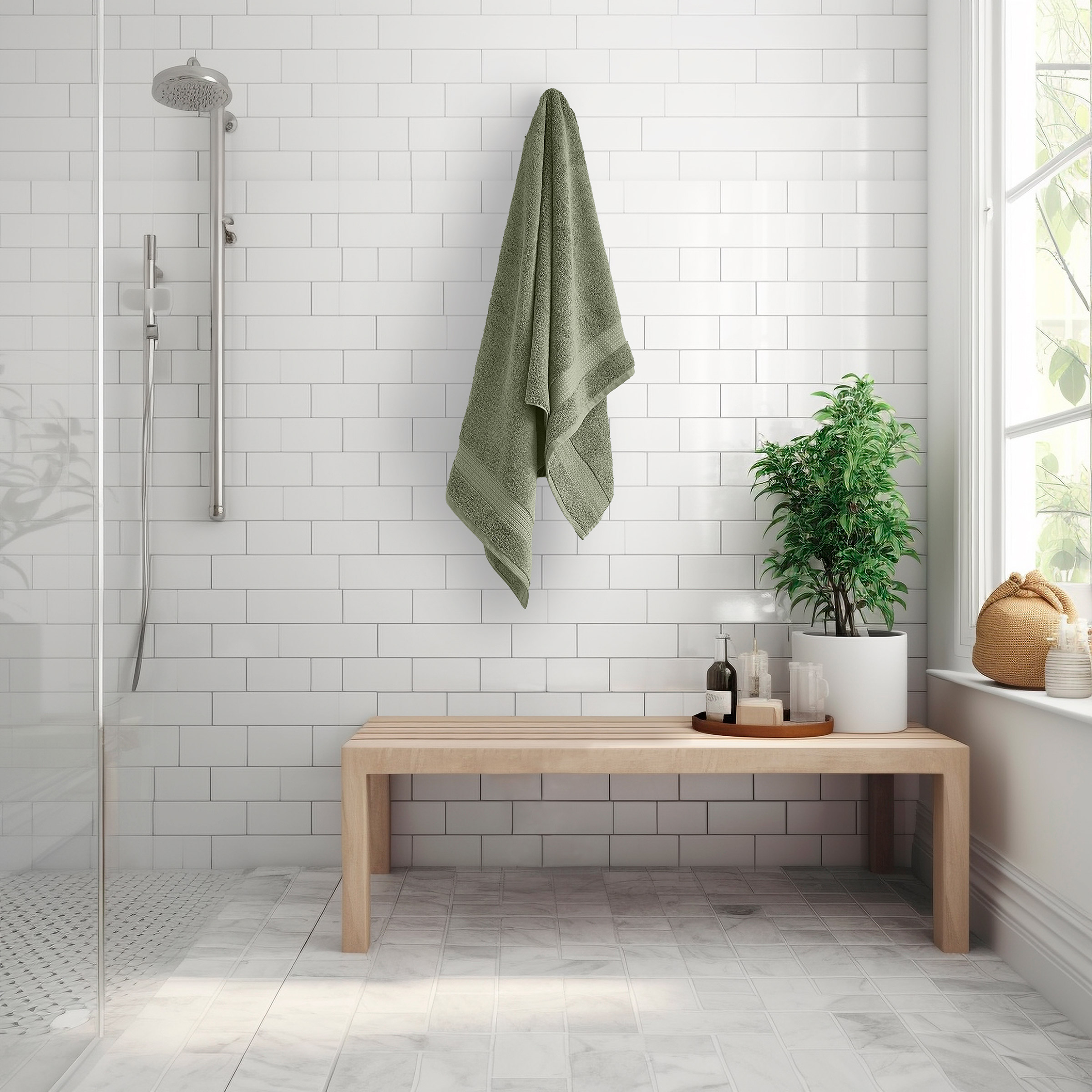 Serene Home Collection Bath Towel, 4-pack