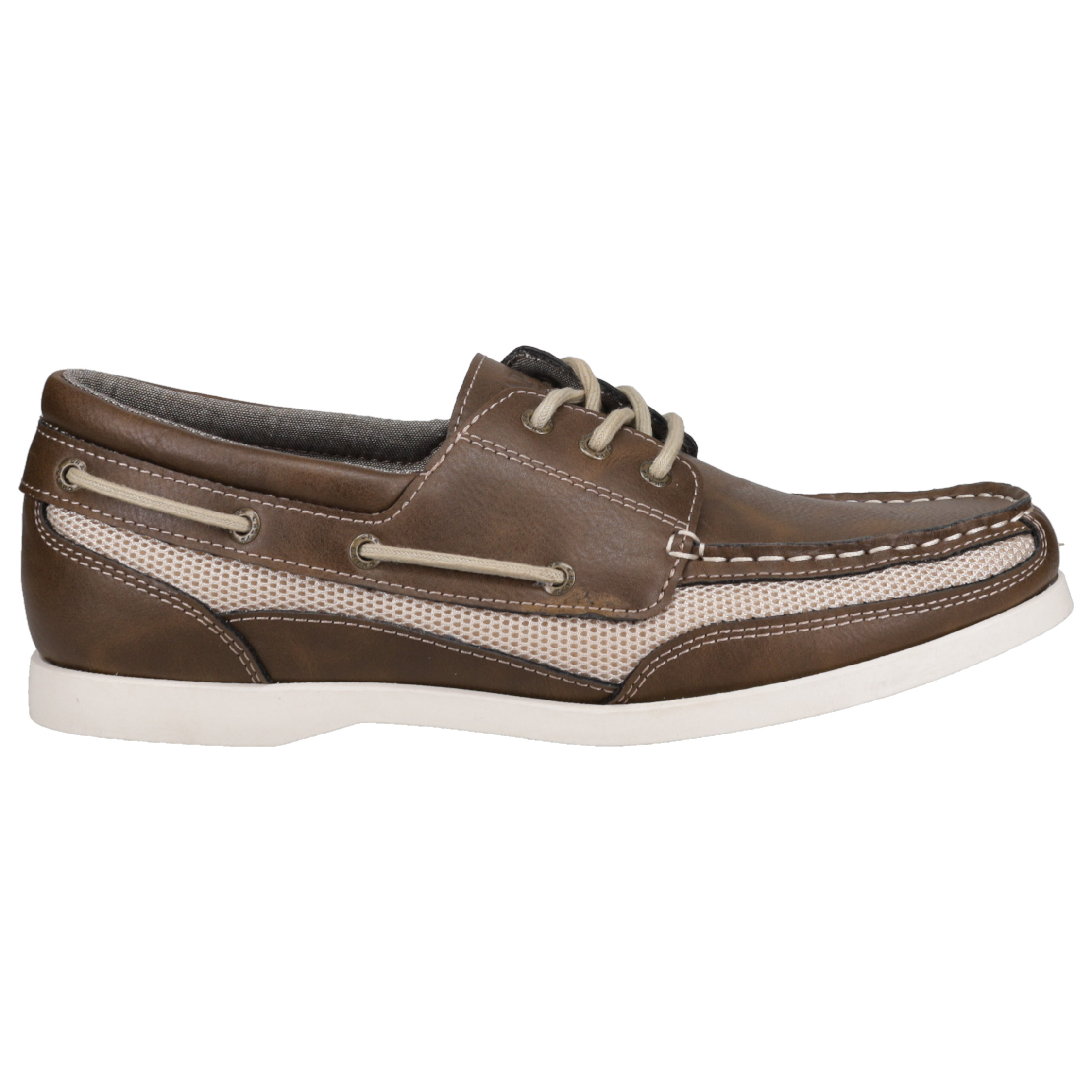 chaps brown dress shoes Chaps Dress Casual Shoes Mens 9.5 Brown Leather Lace Up Rubber Sole, NWOT