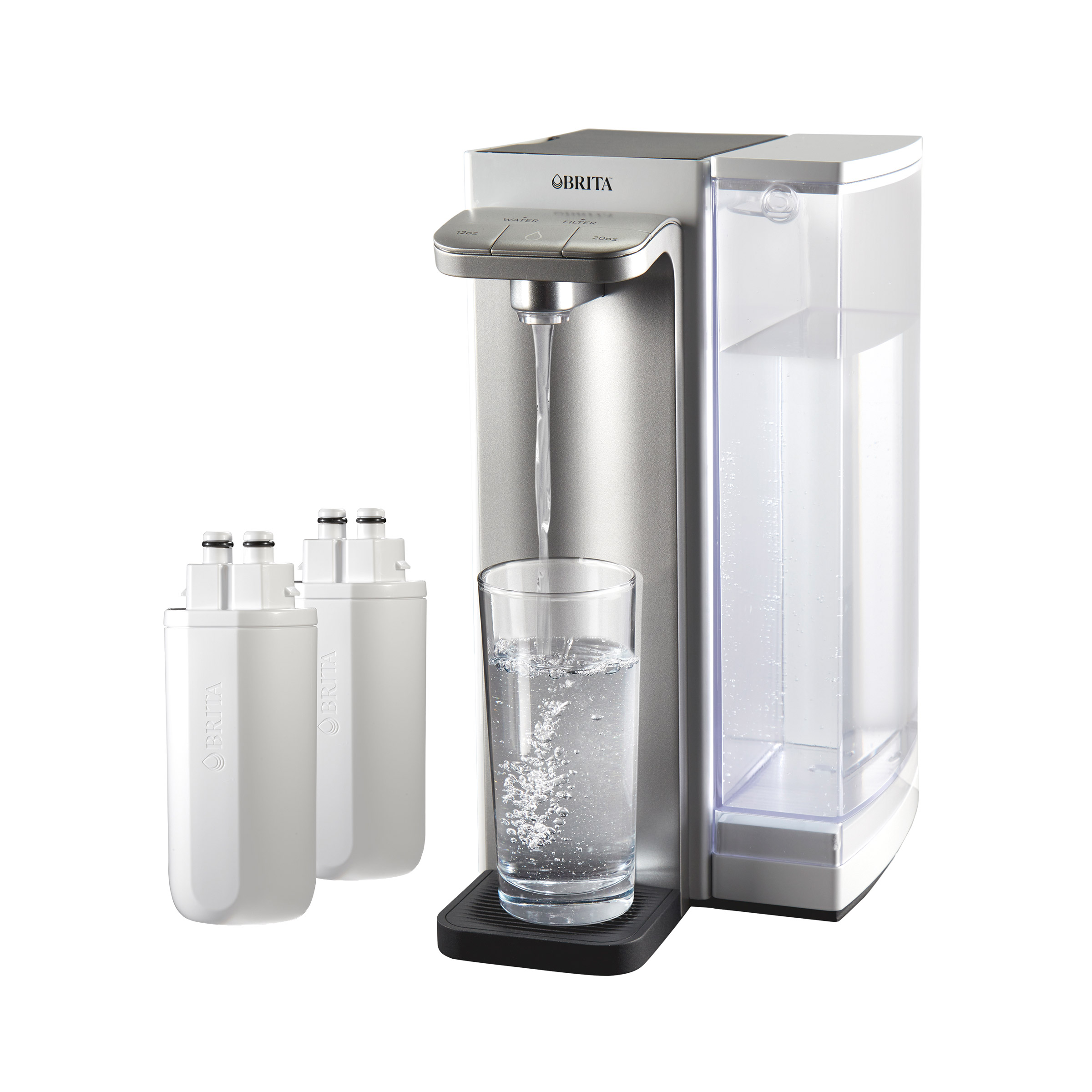Brita Hub Instant Powerful Countertop Water Filtration System with Bonus Water Filter