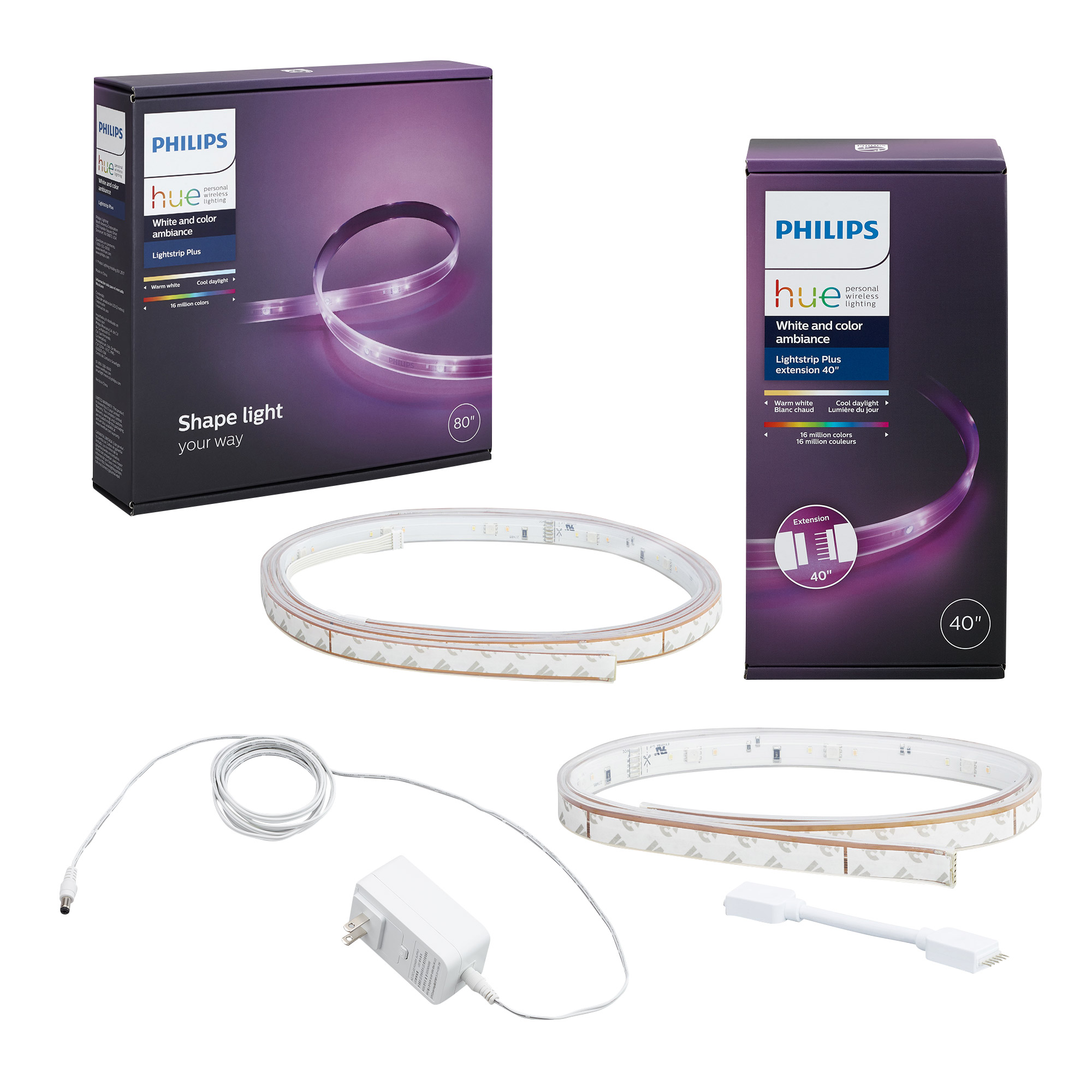 Philips Hue White and Color Light Strip Plus Extension | Costco