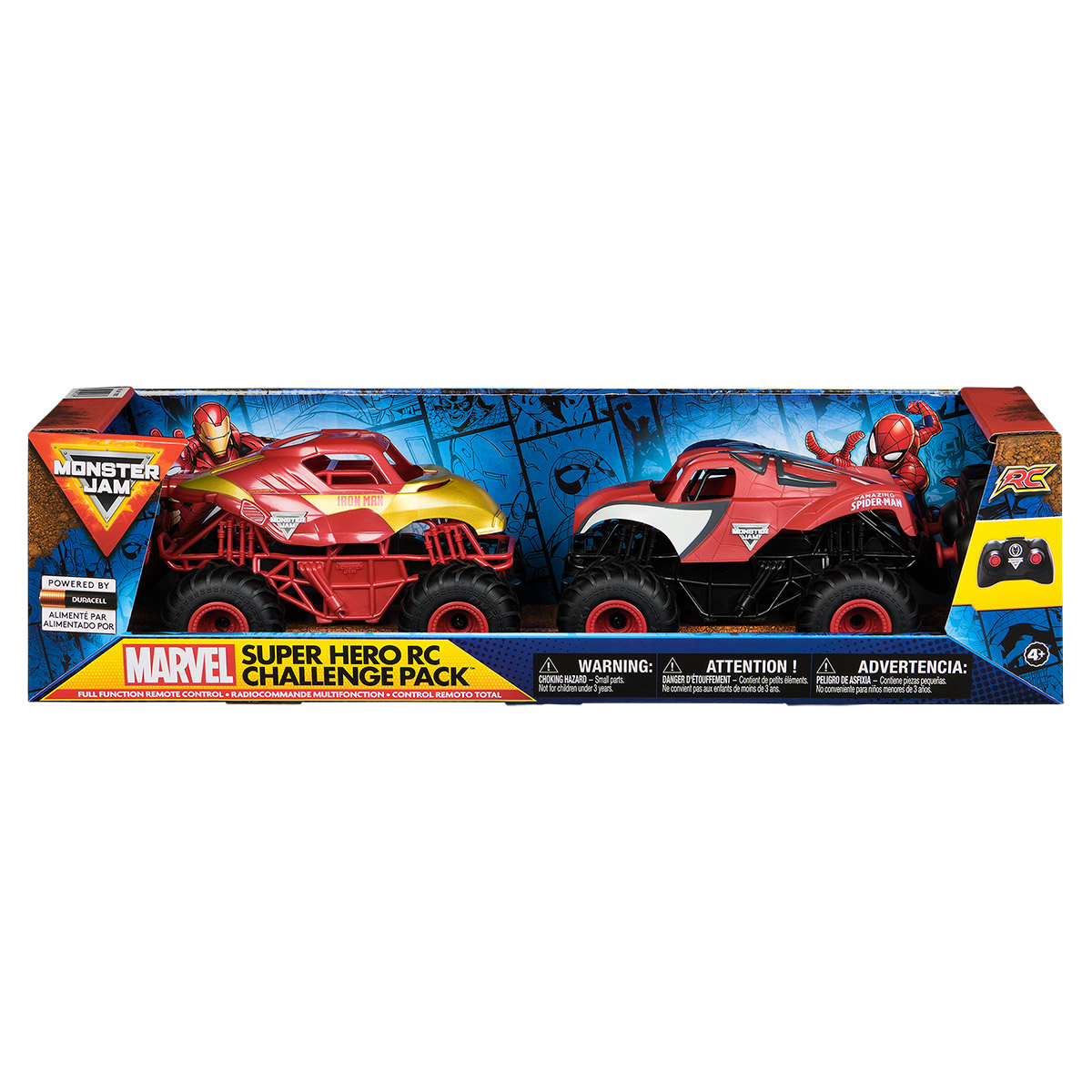 Monster Jam Super Hero RC Challenge Pack | Costco