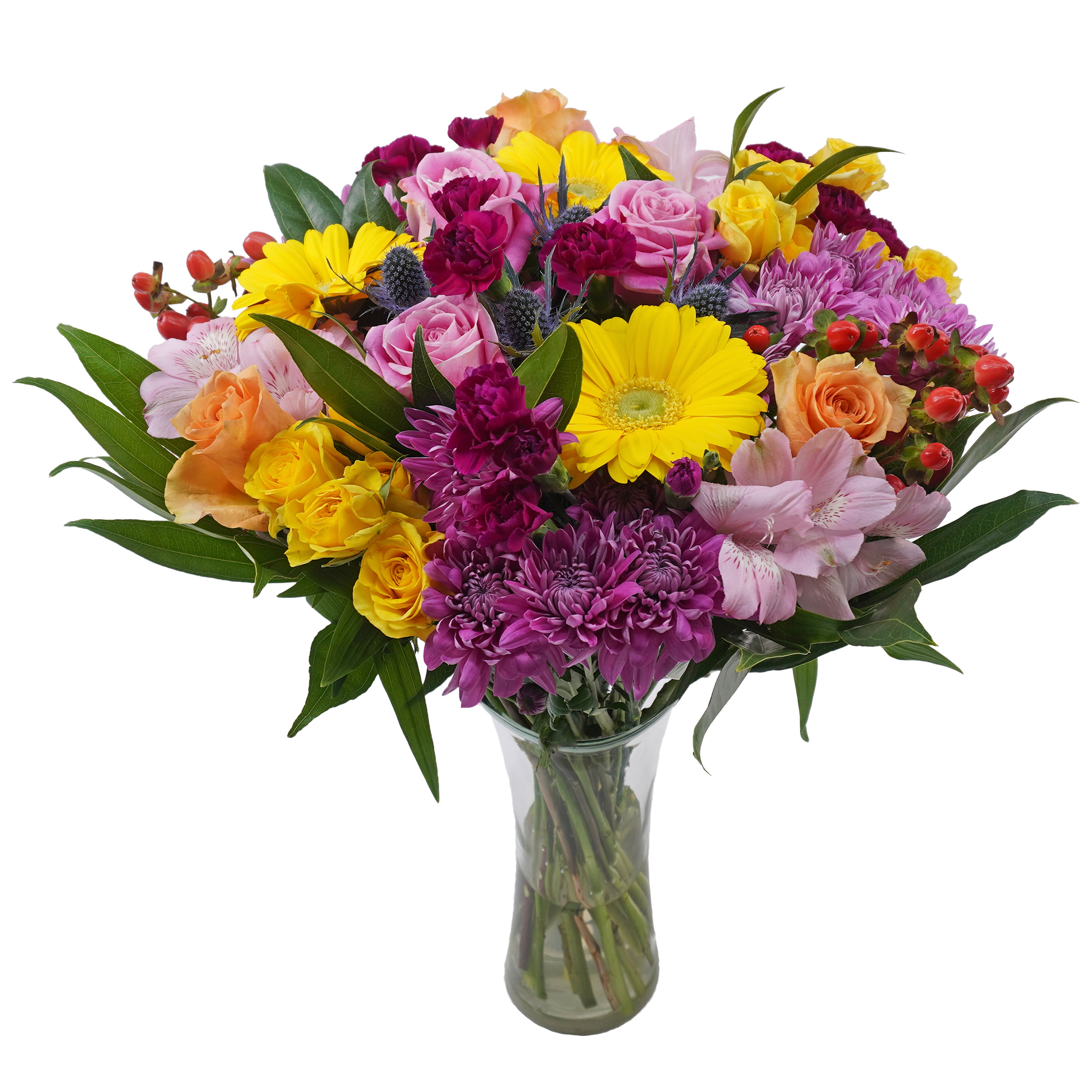 Birthday Blooms Bouquet with Vase