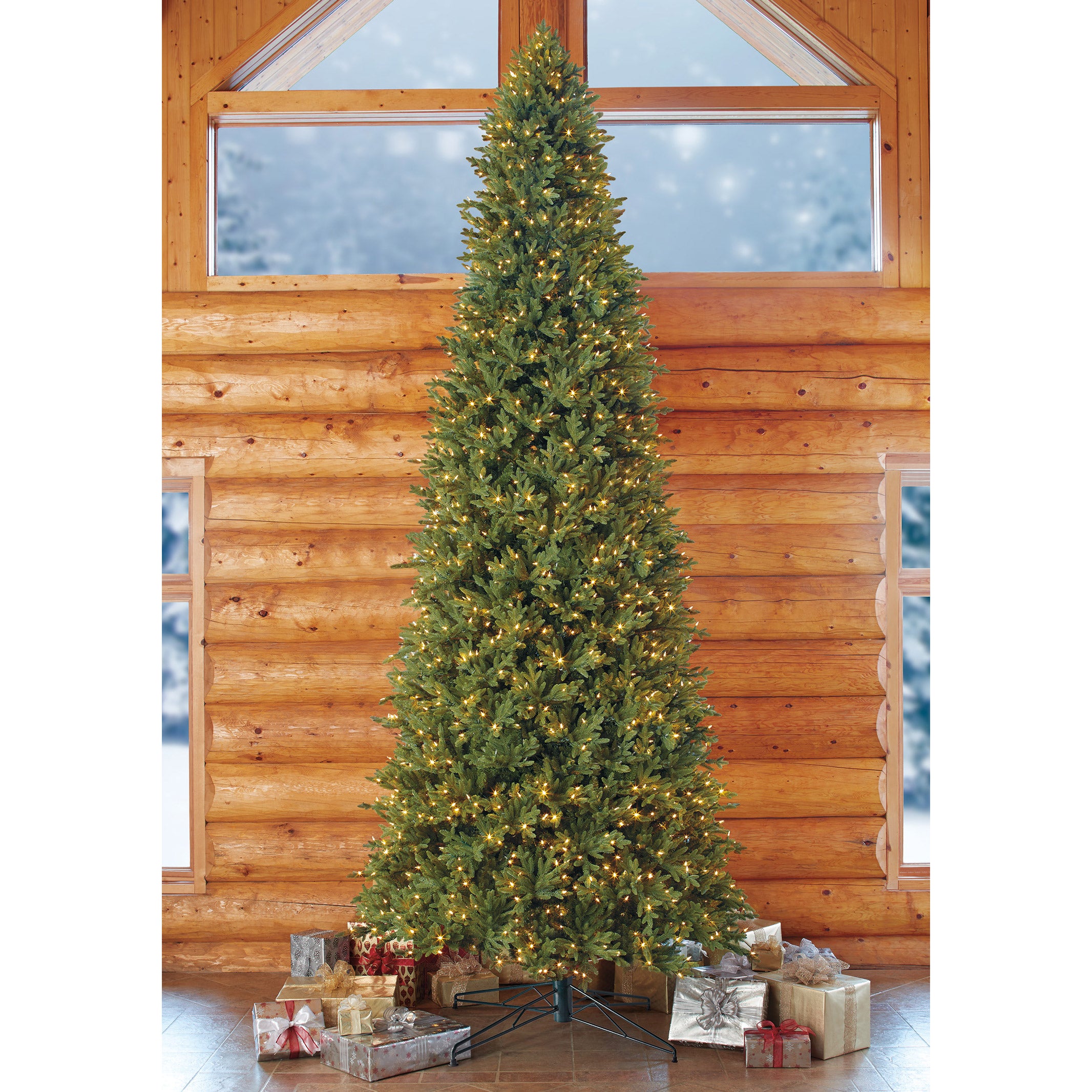 15 ft Pre-Lit Aspen EZ Connect Artificial Christmas Tree, 2100