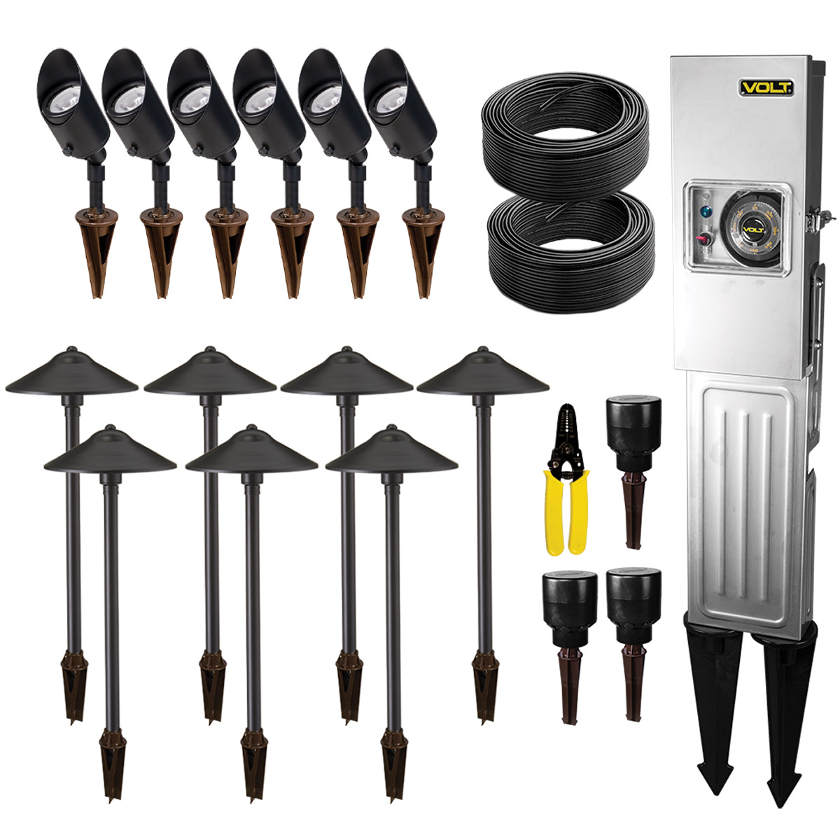 VOLT 13-light Outdoor LED Kit with 150W Transformer